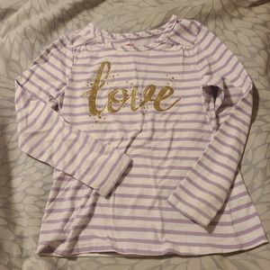 Girls long sleeve love tshirt. #131